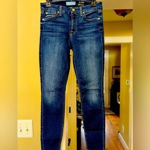 7 for all mankind b(air) demin. the ankle skinny jeans. womens size 28